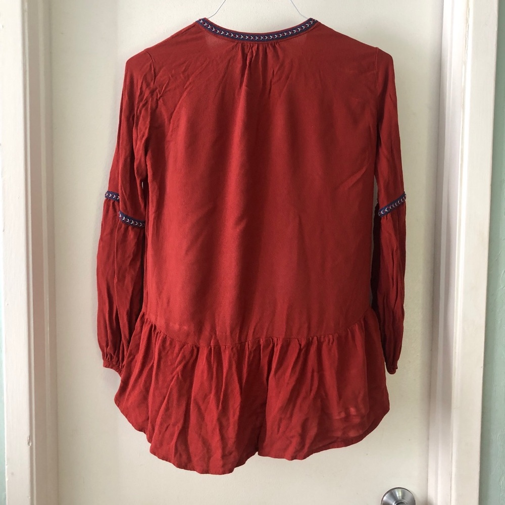 Red/Orange RO&DE Blouse - Picture 2 of 2
